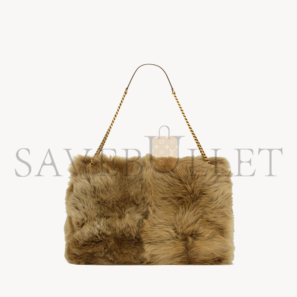 YSL NIKI OVERSIZED IN SHEARLING 801627AAD1O2979 (47*34*16cm)